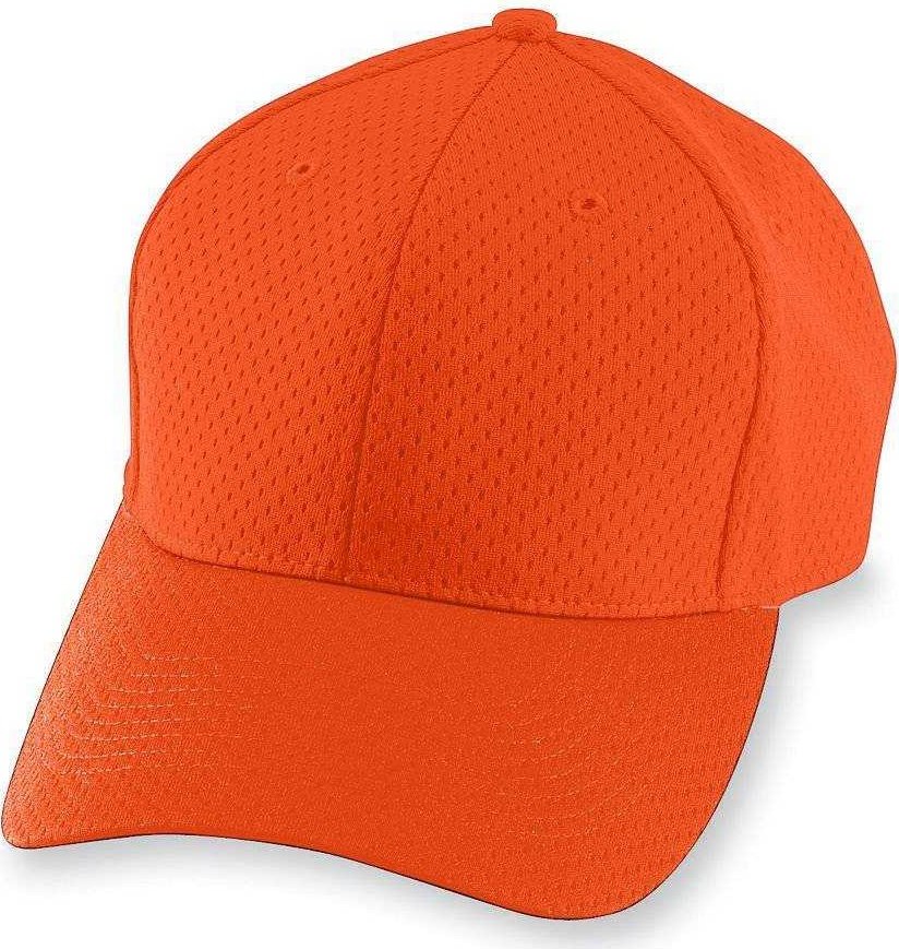 Augusta 6236 Athletic Mesh Cap - Youth - Orange - HIT a Double