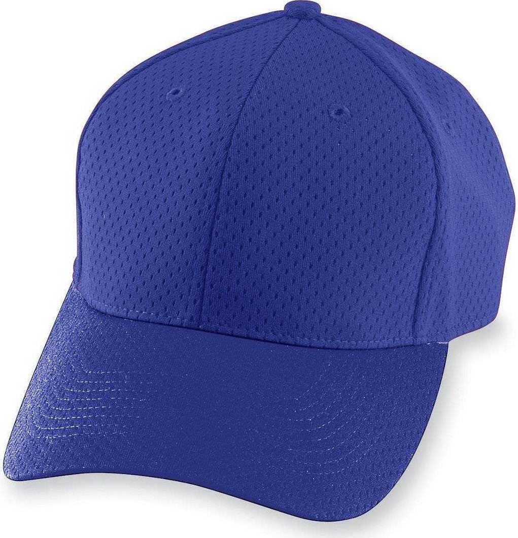 Augusta 6236 Athletic Mesh Cap - Youth - Purple - HIT a Double