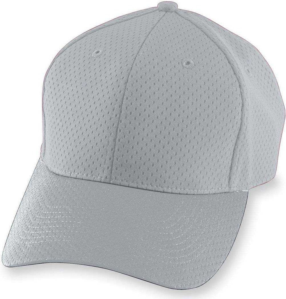 Augusta 6236 Athletic Mesh Cap - Youth - Silver Gray - HIT a Double