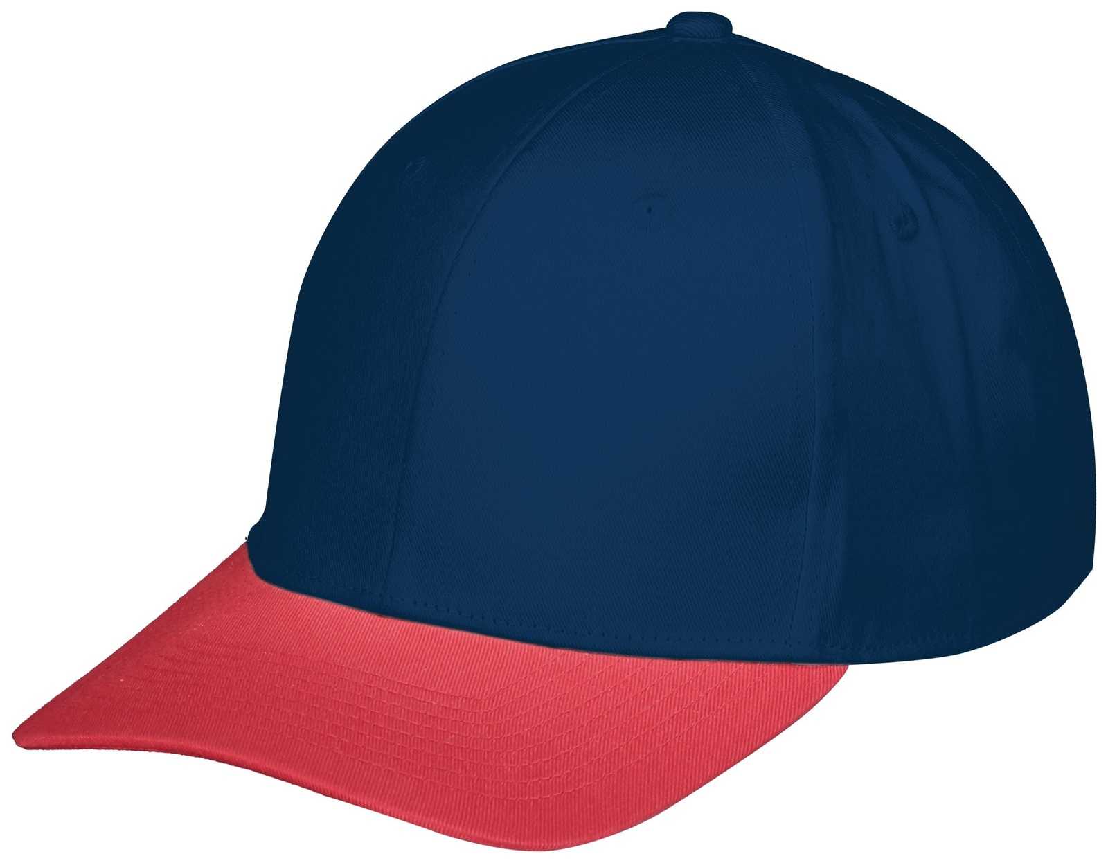 Augusta 6251 Rally Cotton Twill Cap - Navy Scarlet - HIT a Double