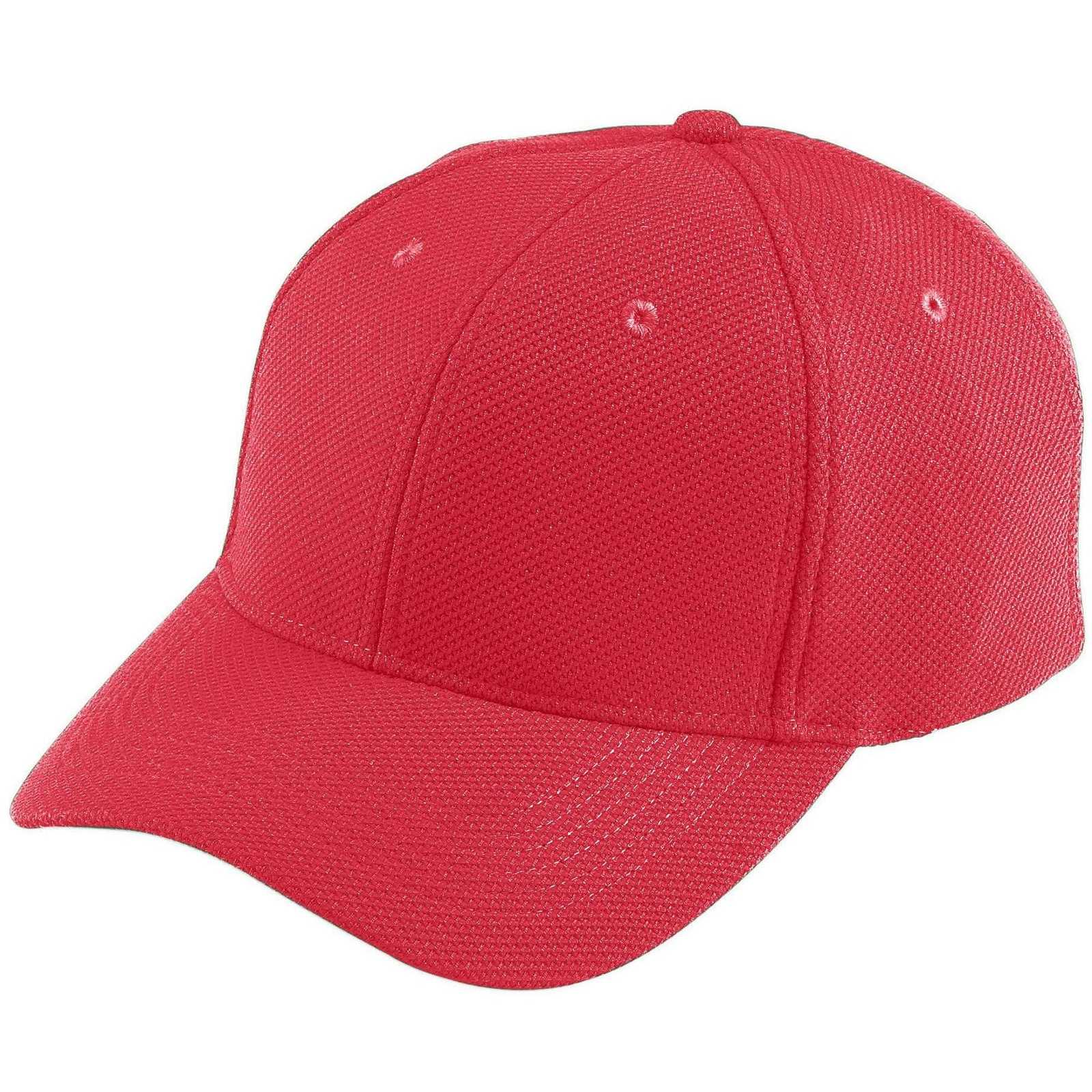 Augusta 6265 Adjustable Wicking Mesh Cap - Red - HIT a Double