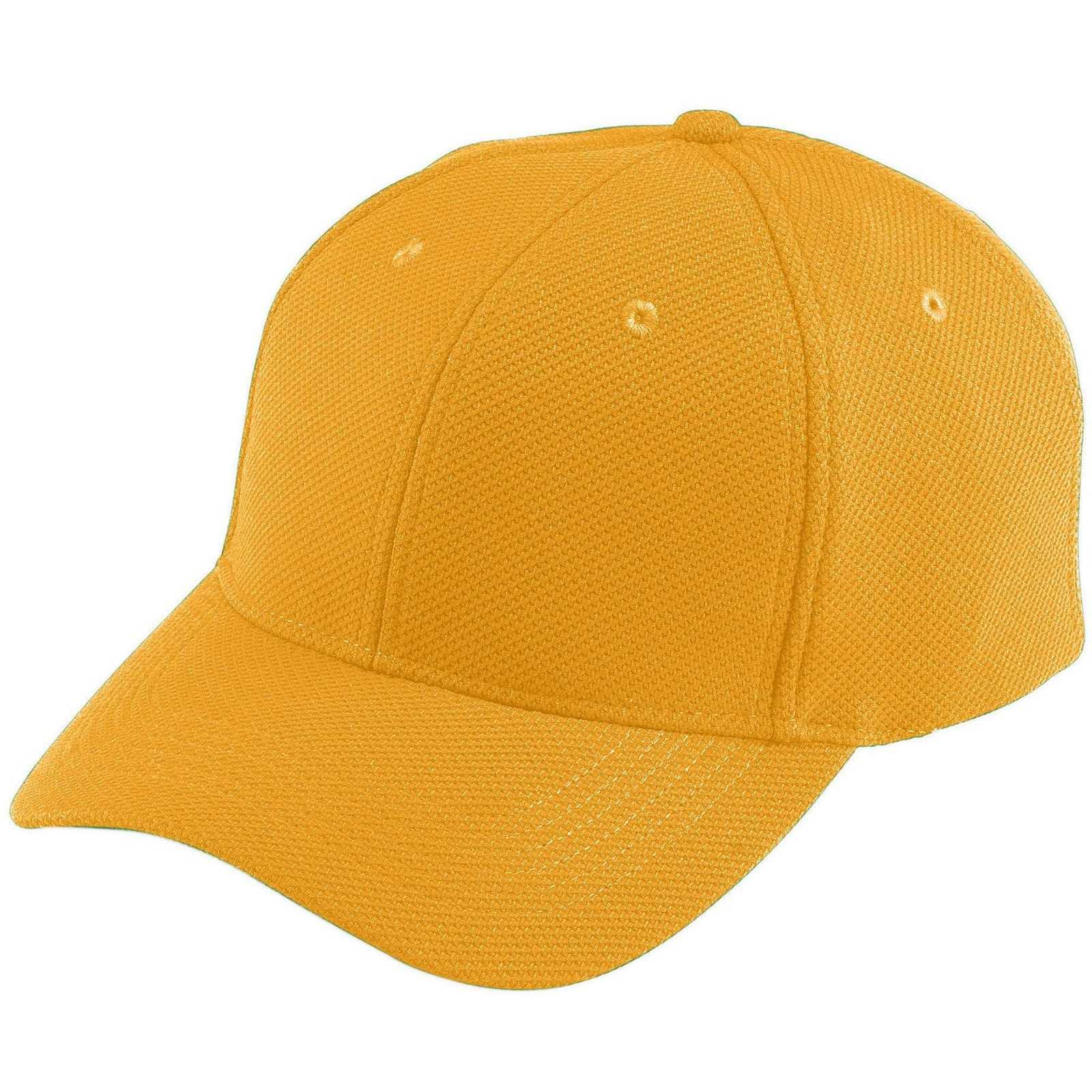 Augusta 6266 Adjustable Wicking Mesh Cap - Youth - Gold - HIT a Double