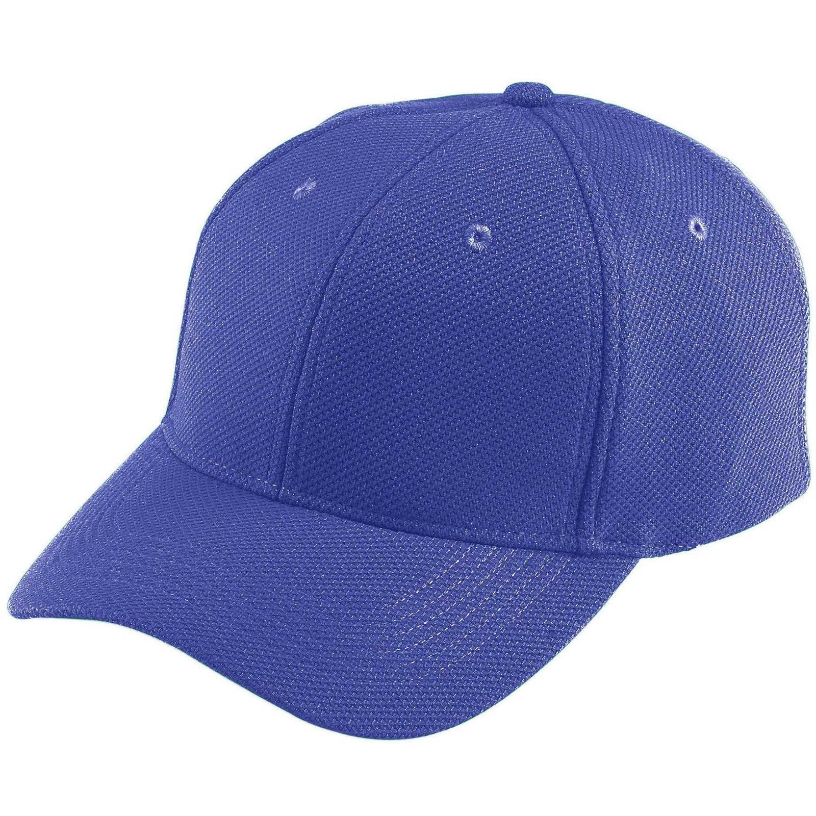 Augusta 6266 Adjustable Wicking Mesh Cap - Youth - Purple - HIT a Double
