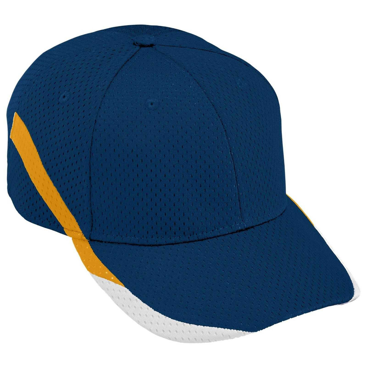 Augusta 6283 Slider Cap - Youth - Navy Gold White - HIT a Double