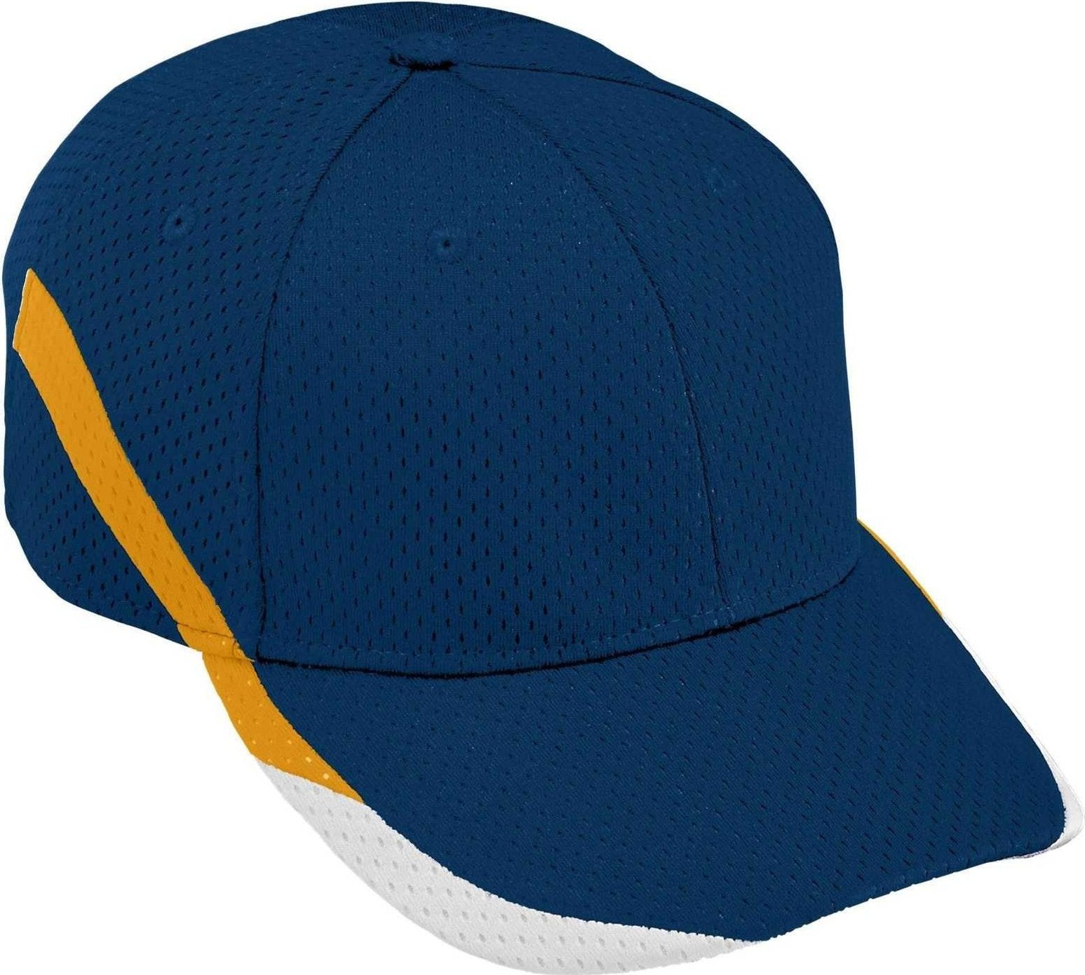 Augusta 6283 Slider Cap - Youth - Navy Gold White - HIT a Double