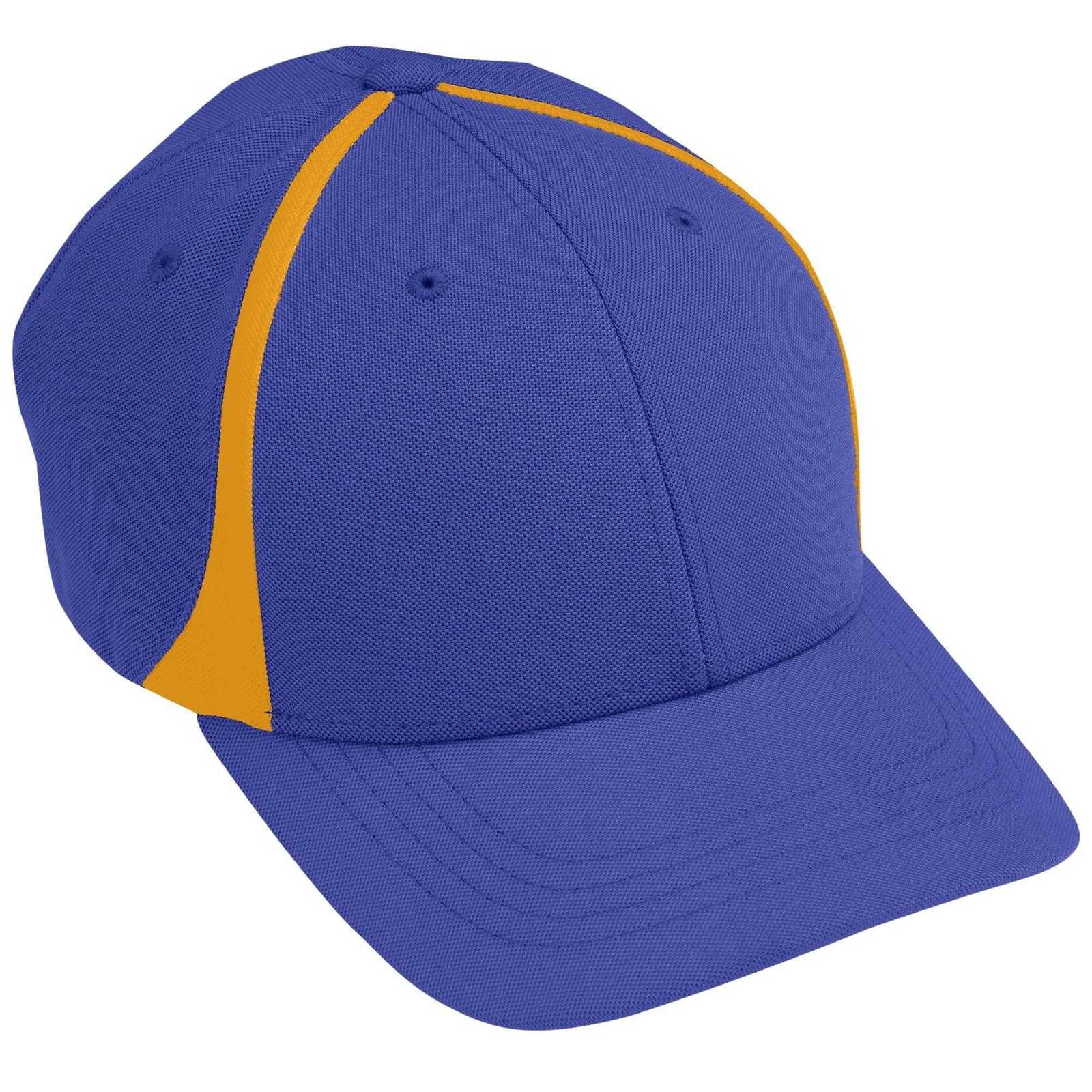 Augusta 6310 Flexfit Zone Cap - Purple Gold - HIT a Double