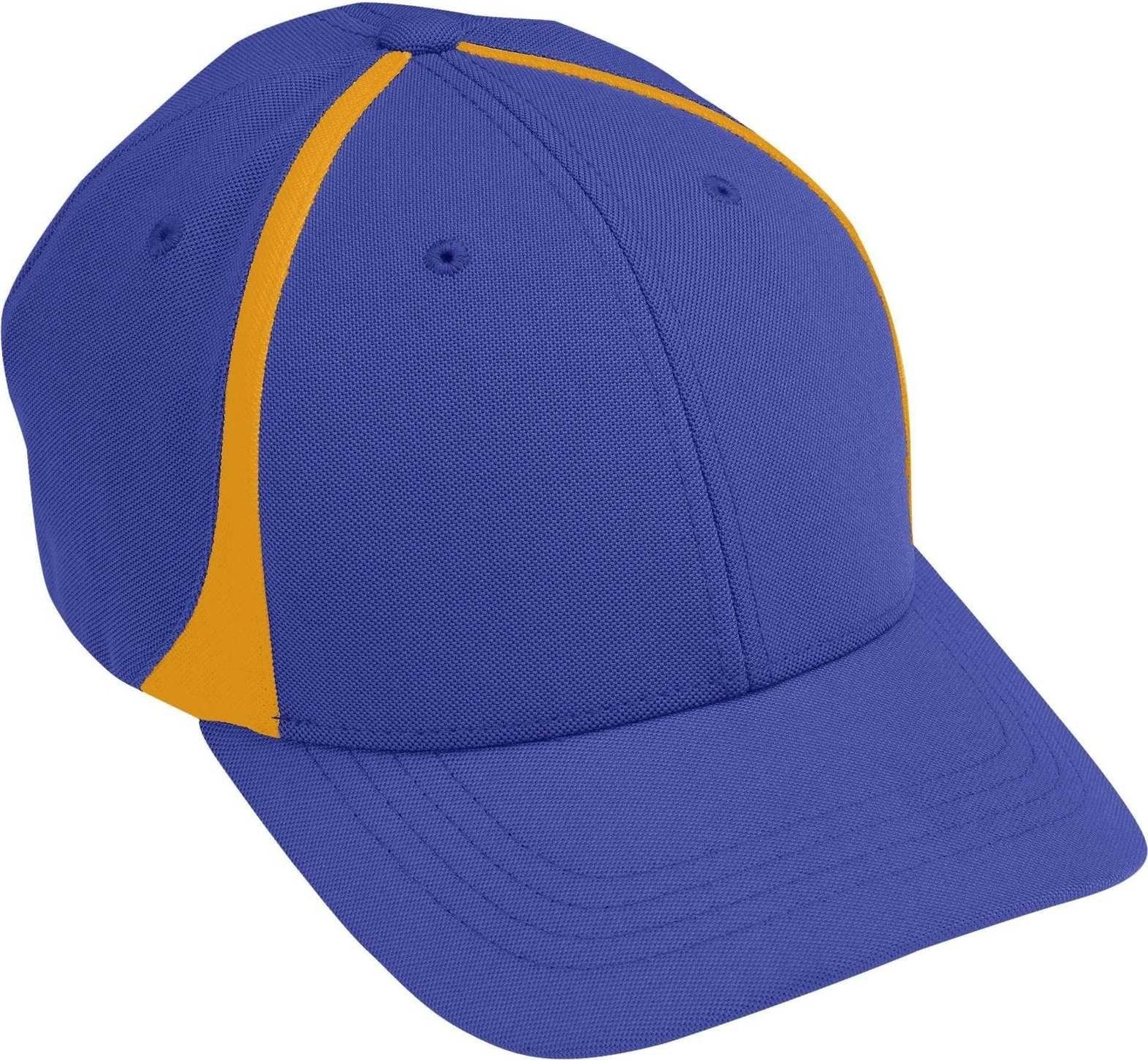 Augusta 6311 Flexfit Zone Cap - Youth - Purple Gold - HIT a Double