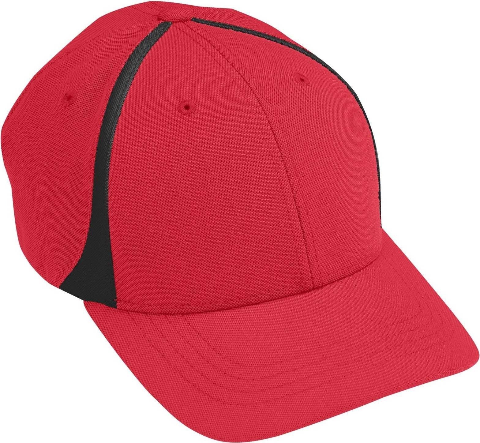 Augusta 6311 Flexfit Zone Cap - Youth - Red Black - HIT a Double