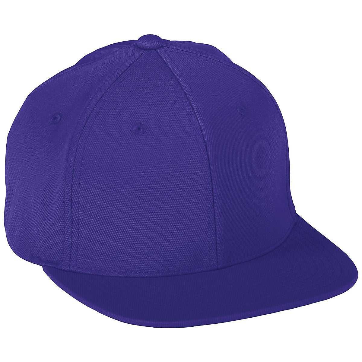 Augusta 6315 Youth Flex Fit Flat Bill Cap - Purple - HIT a Double