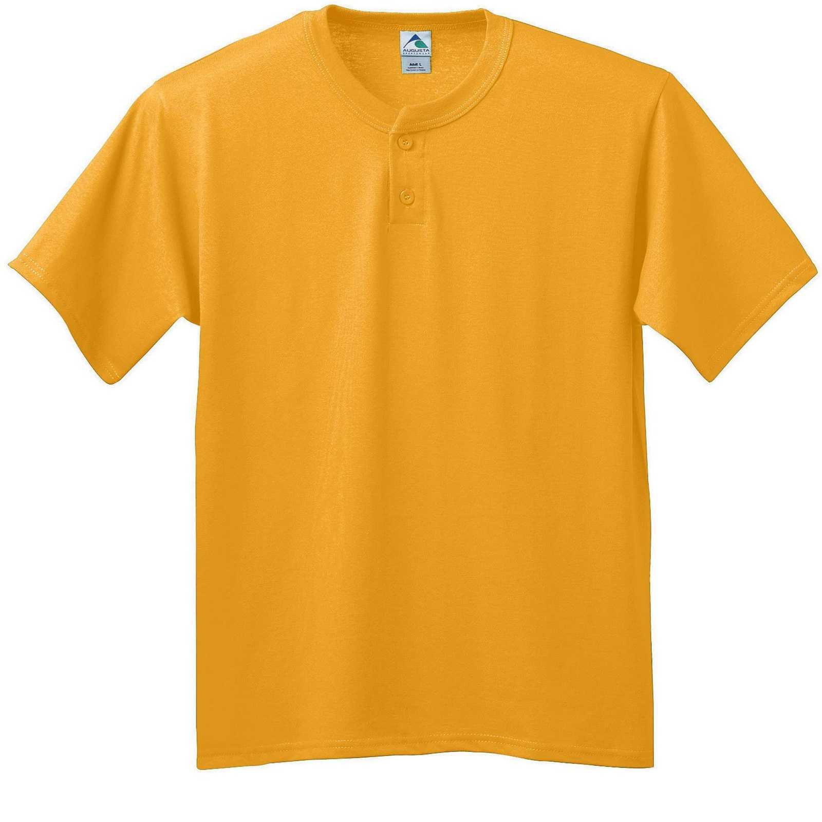 Augusta 643 Six-Ounce Two-Button Baseball Jersey - Gold - HIT a Double