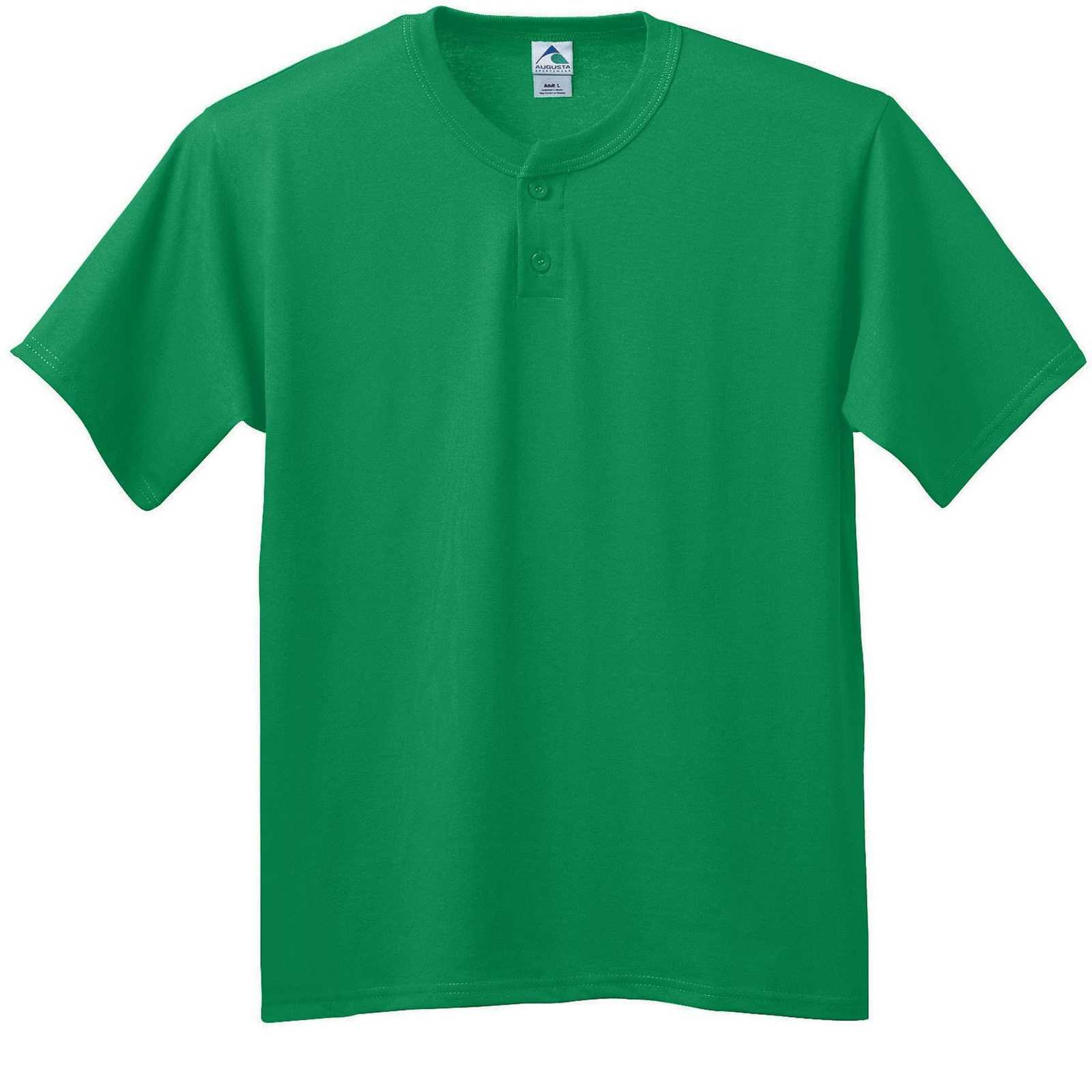 Augusta 643 Six-Ounce Two-Button Baseball Jersey - Kelly - HIT a Double