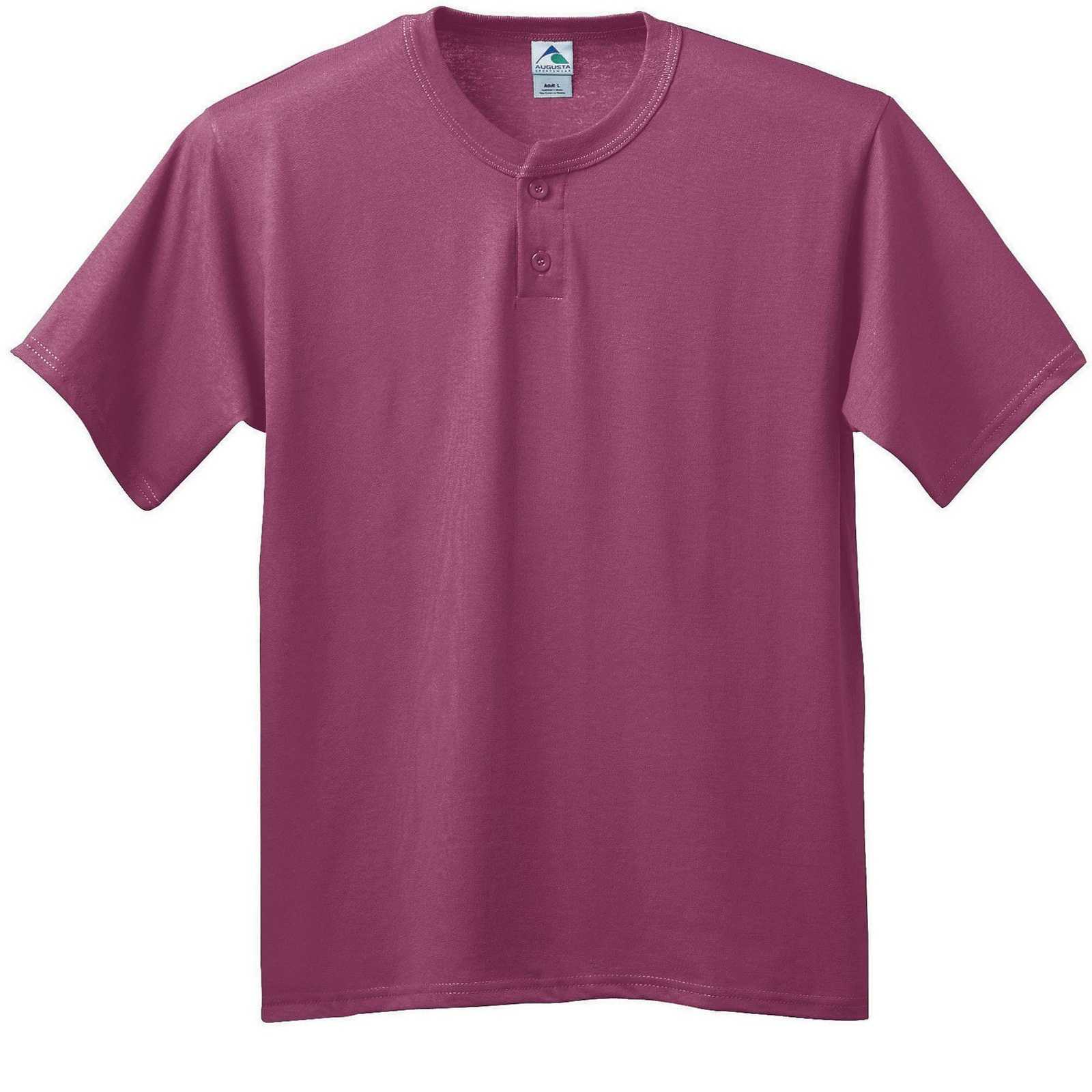 Augusta 643 Six-Ounce Two-Button Baseball Jersey - Maroon - HIT a Double