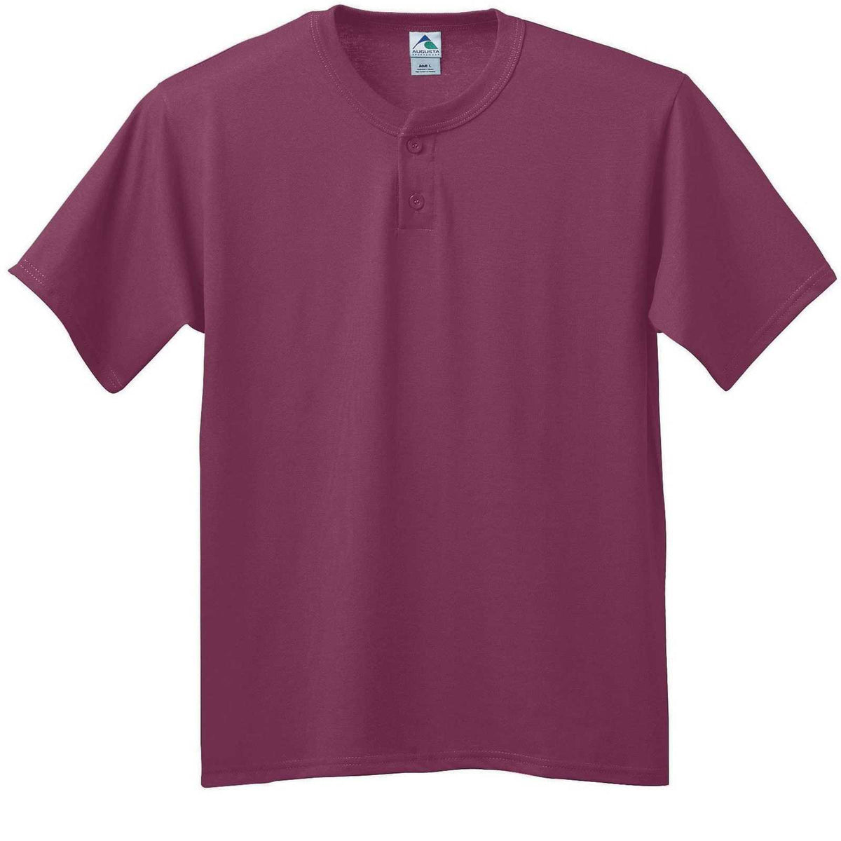Augusta 644 Six-Ounce Two-Button Baseball Jersey - Youth - Maroon - HIT a Double