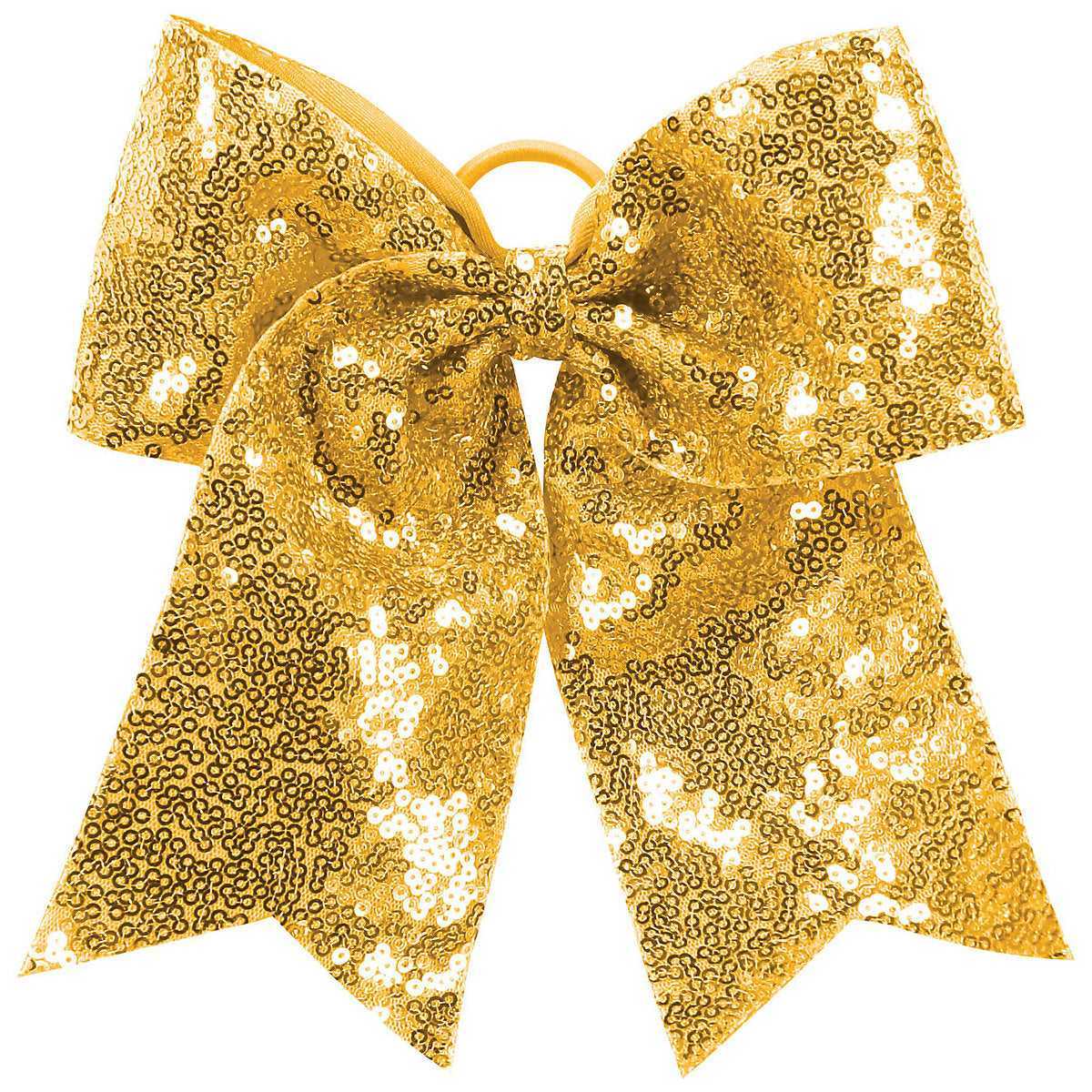 Augusta 6702 Sequin Cheer Hair Bow - Gold - HIT a Double