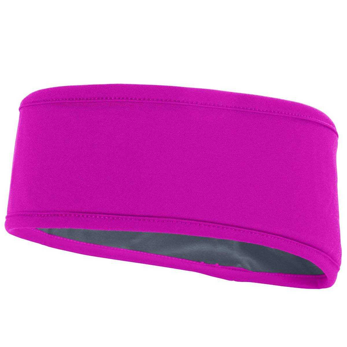 Augusta 6750 Reversible Headband - Pink Dark Gray - HIT a Double