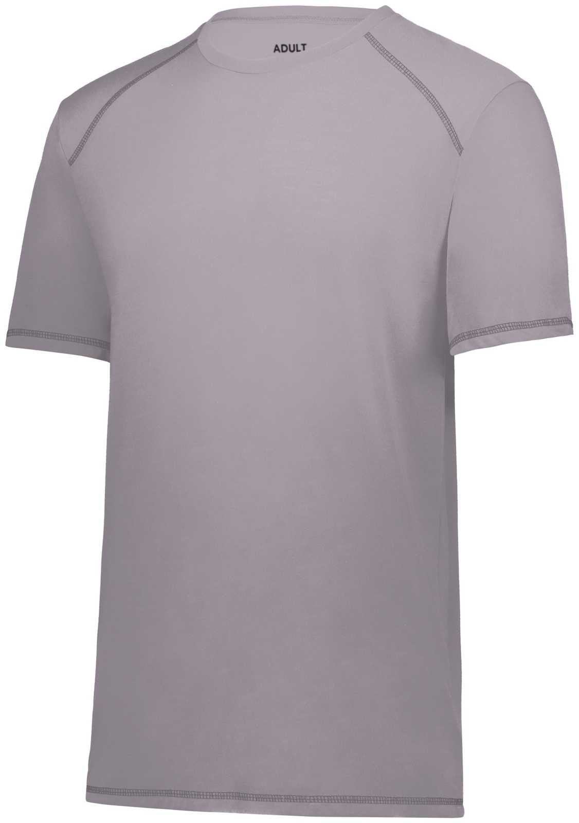 Augusta 6842 Super Soft-Spun Poly Tee - Athletic Grey - HIT a Double