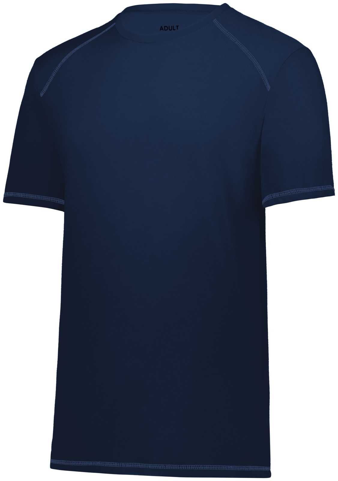Augusta 6843 Youth Super Soft-Spun Poly Tee - Navy - HIT a Double