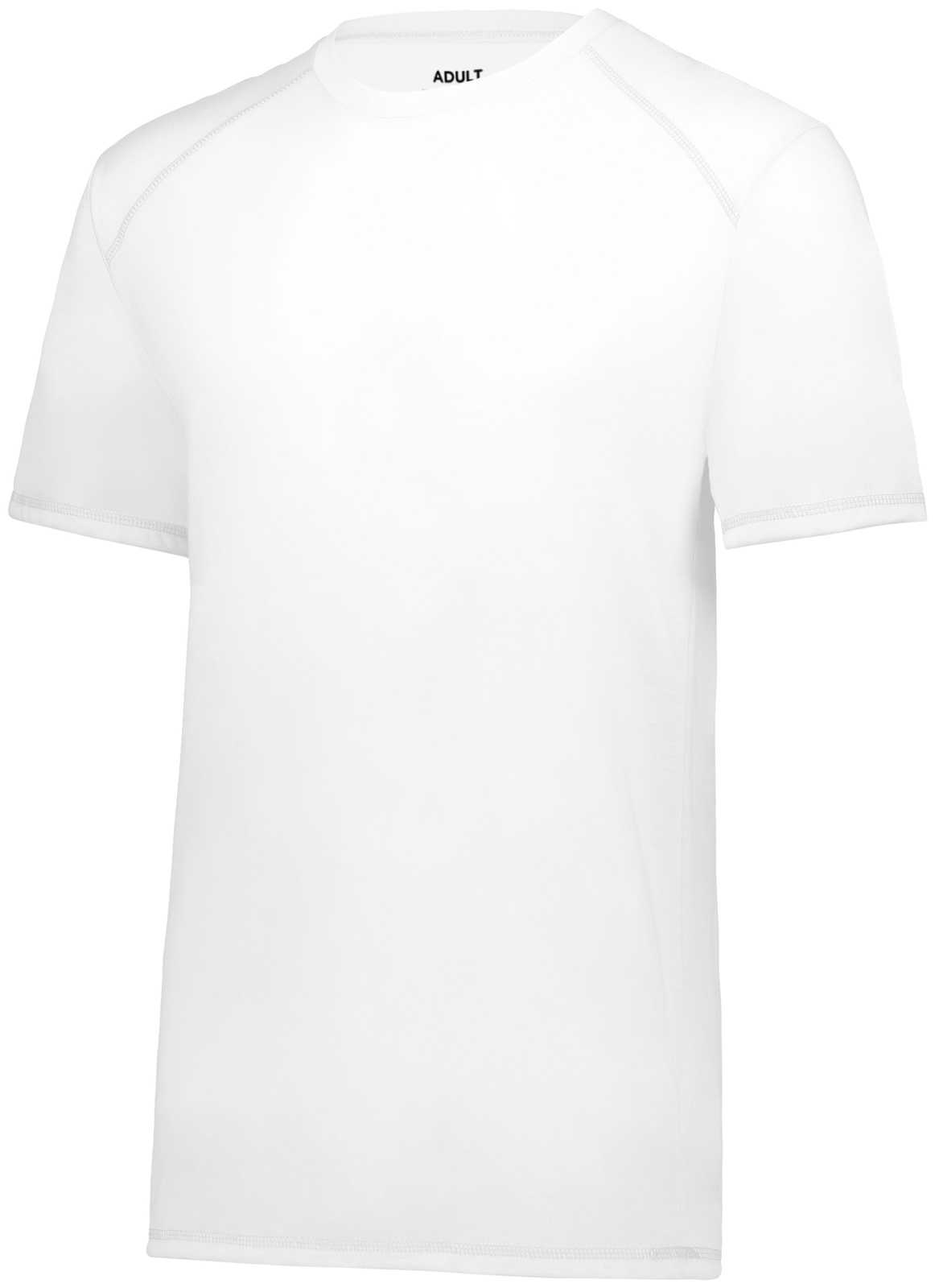 Augusta 6843 Youth Super Soft-Spun Poly Tee - White - HIT a Double