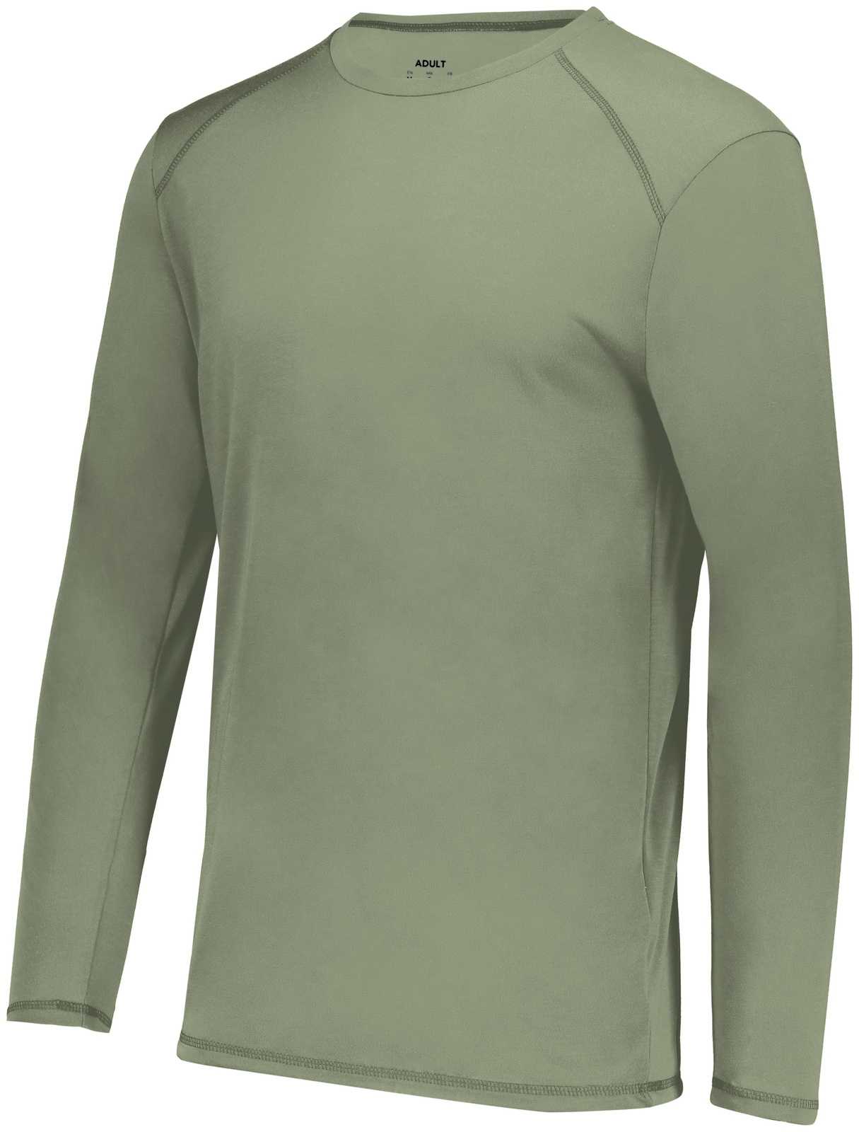 Augusta 6846 Youth Super Soft-Spun Poly Long Sleeve Tee - Celery - HIT a Double