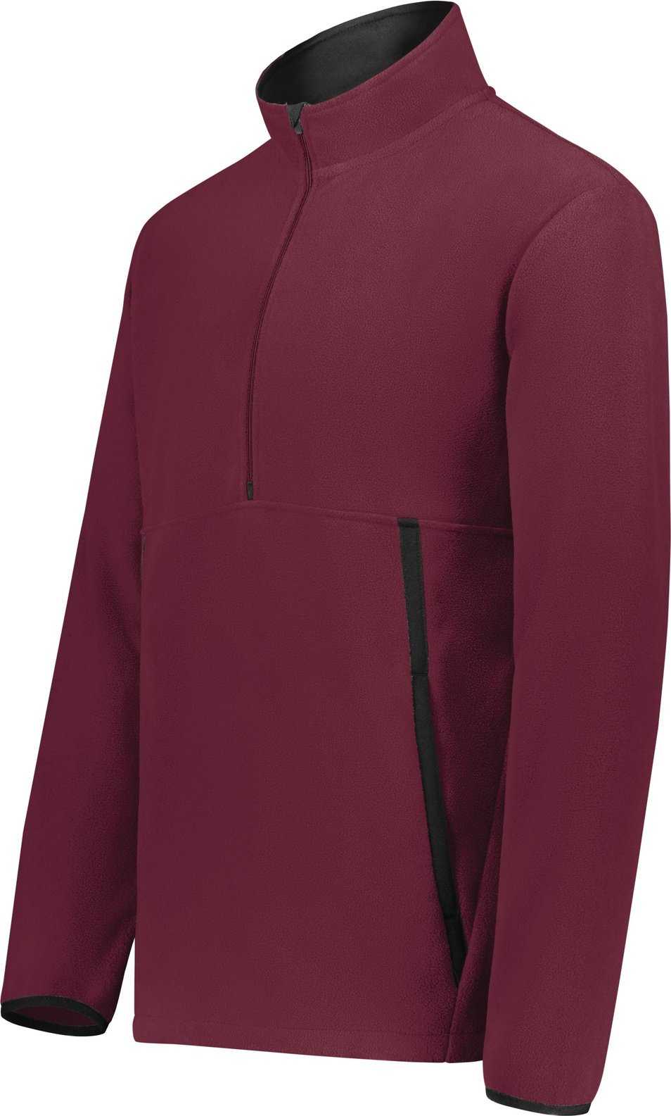 Augusta 6855 Chill Fleece 2.0 1/2 Zip Pullover - Maroon (Hlw) - HIT a Double
