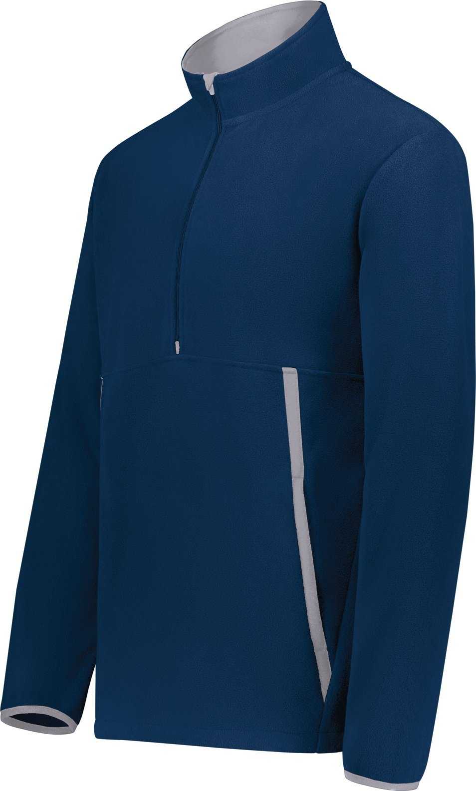 Augusta 6856 Youth Chill Fleece 2.0 1/2 Zip Pullover - Navy - HIT a Double