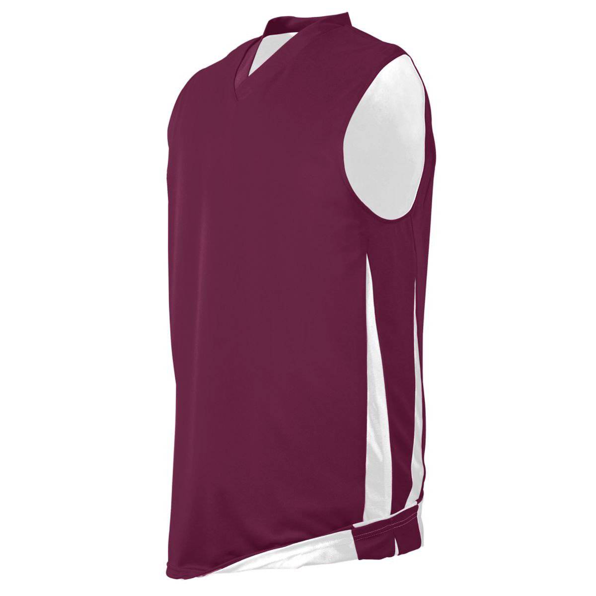 Augusta 685 Reversible Wicking Game Jersey - Maroon White - HIT a Double