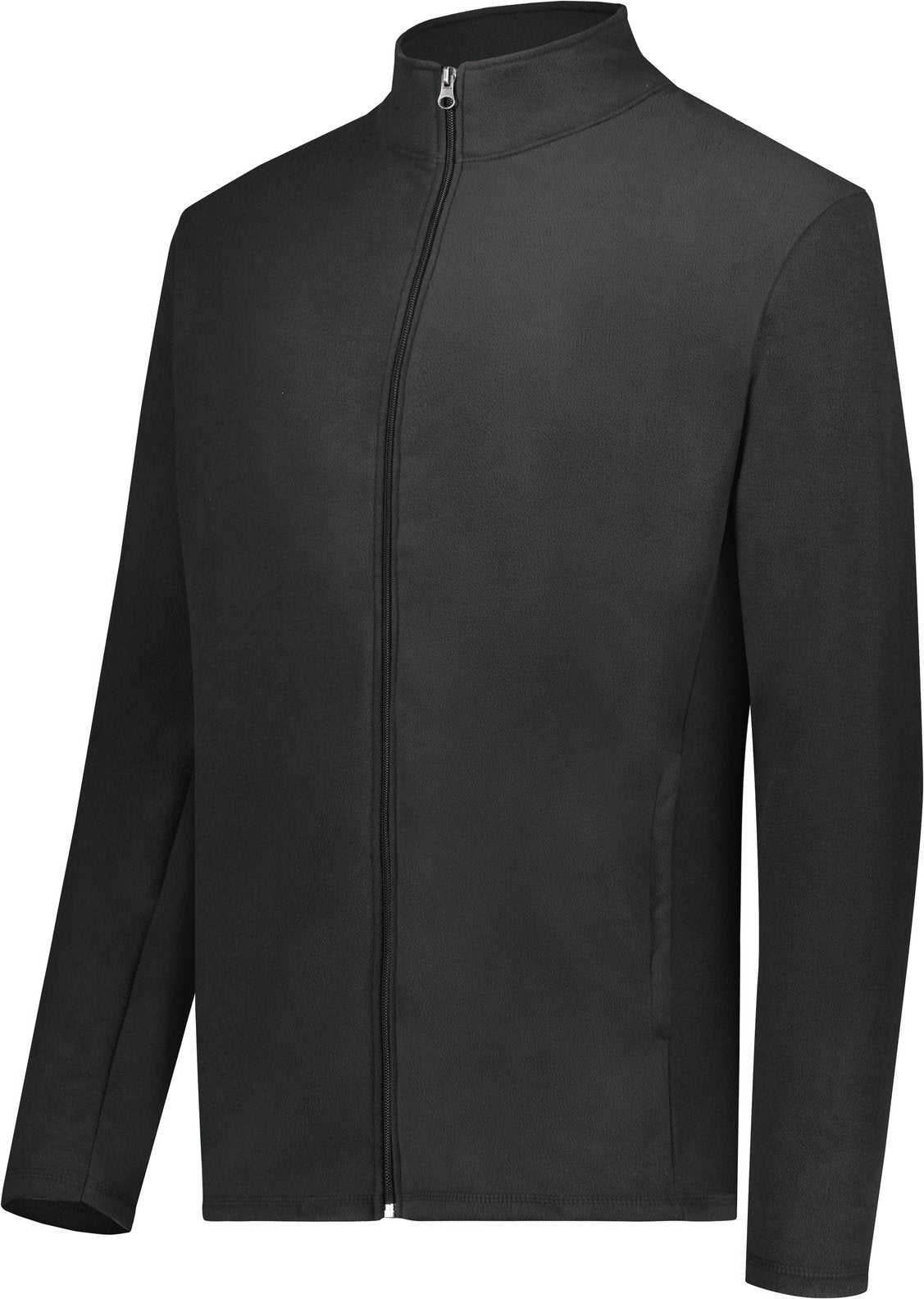 Augusta 6861 Micro-Lite Fleece Full Zip Jacket - Black - HIT a Double