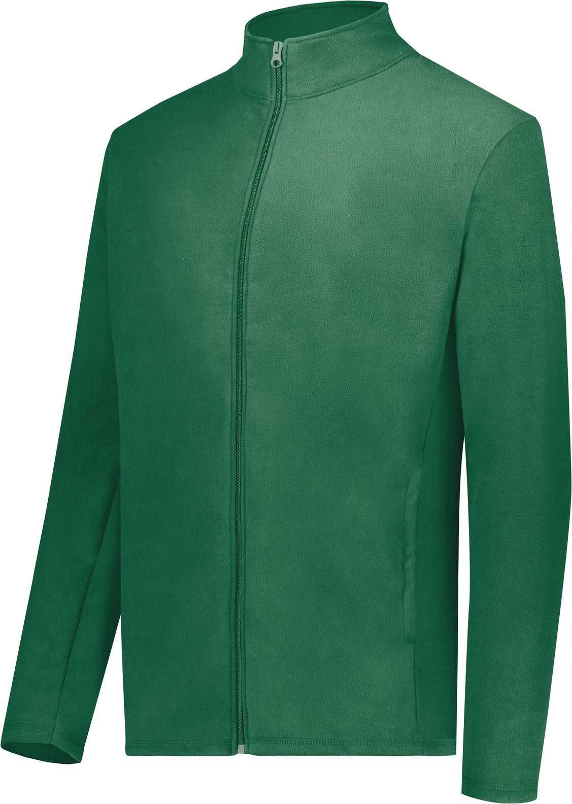Augusta 6861 Micro-Lite Fleece Full Zip Jacket - Dark Green - HIT a Double