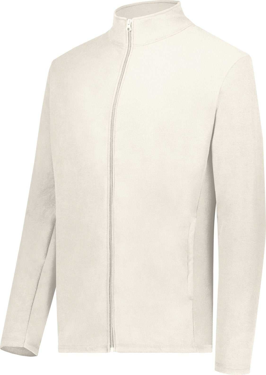 Augusta 6861 Micro-Lite Fleece Full Zip Jacket - Oyster - HIT a Double