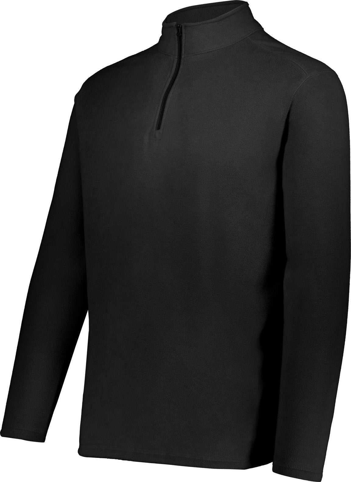 Augusta 6863 Micro-Lite Fleece 1/4 Zip Pullover - Black - HIT a Double