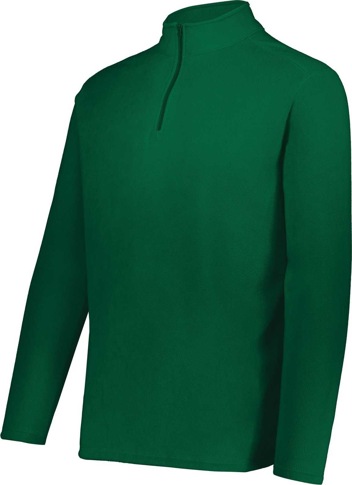 Augusta 6863 Micro-Lite Fleece 1/4 Zip Pullover - Dark Green - HIT a Double