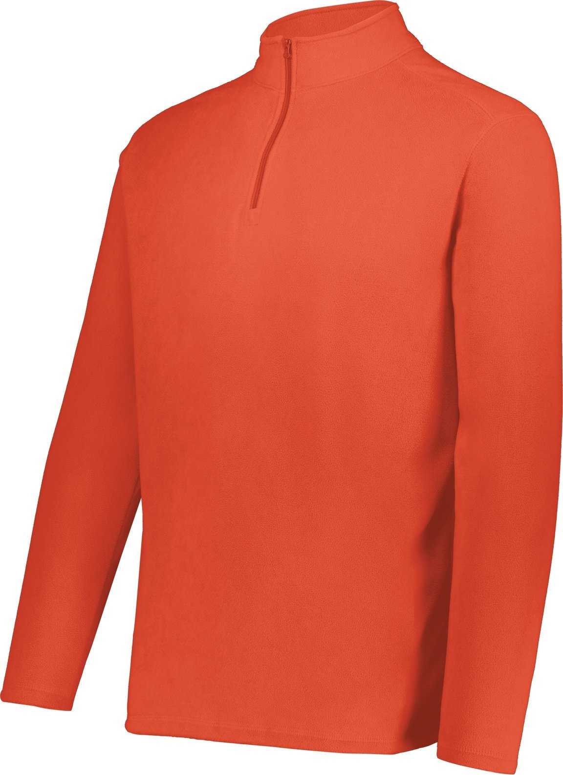 Augusta 6863 Micro-Lite Fleece 1/4 Zip Pullover - Orange - HIT a Double