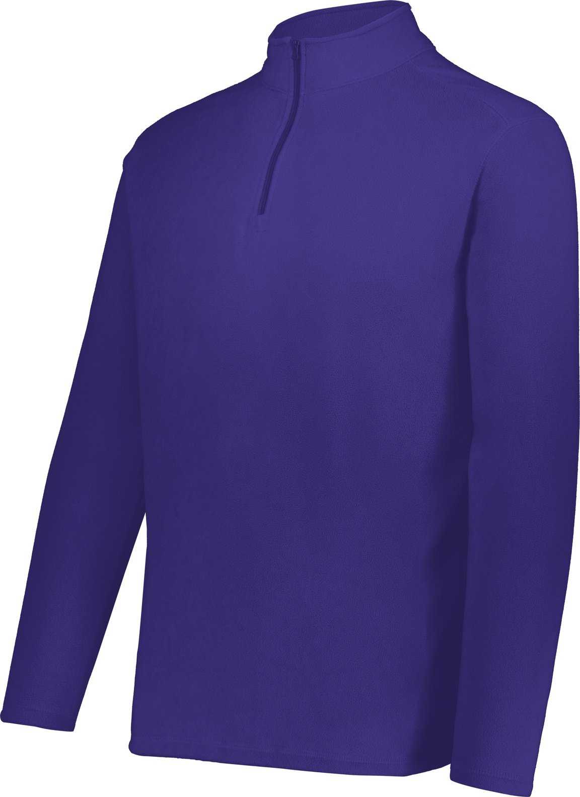 Augusta 6863 Micro-Lite Fleece 1/4 Zip Pullover - Purple (Hlw) - HIT a Double
