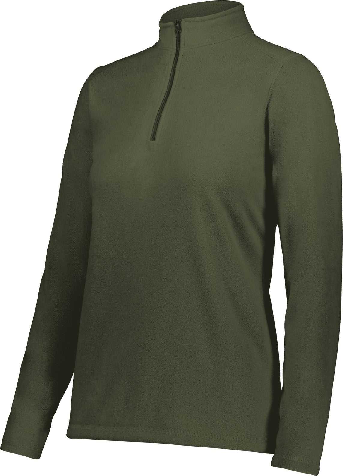 Augusta 6864 Ladies Micro-Lite Fleece 1/4 Zip Pullover - Olive - HIT a Double