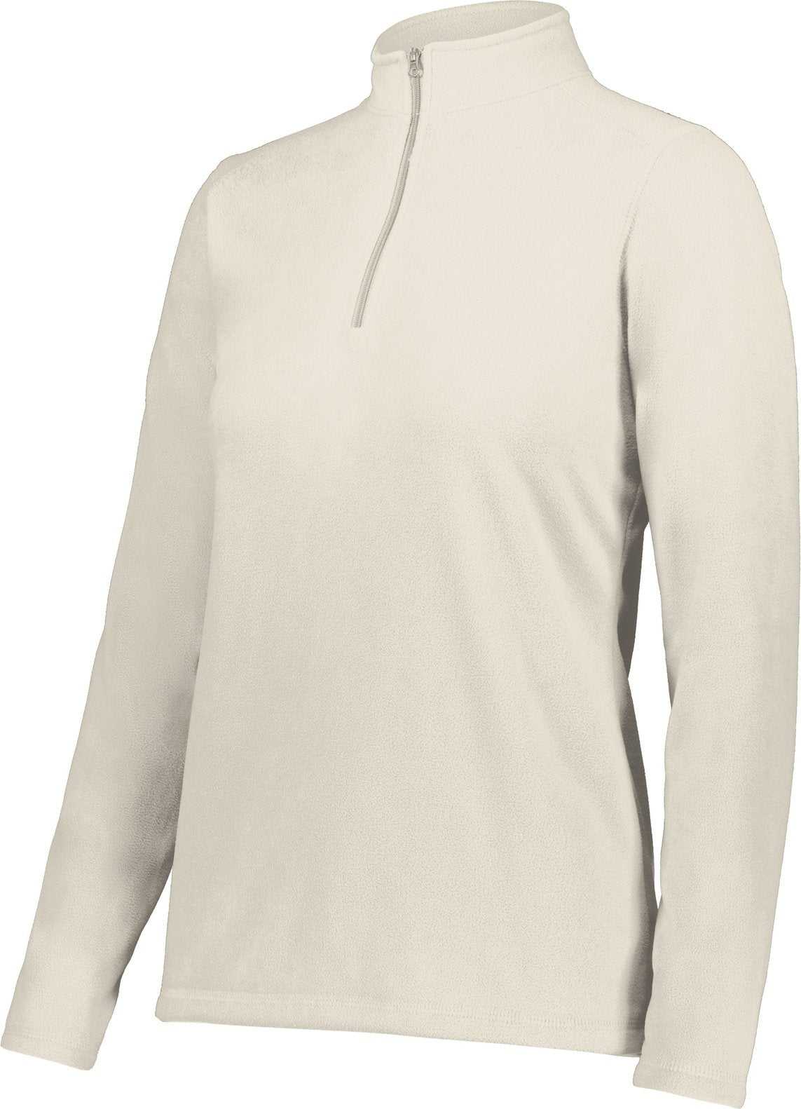 Augusta 6864 Ladies Micro-Lite Fleece 1/4 Zip Pullover - Oyster - HIT a Double