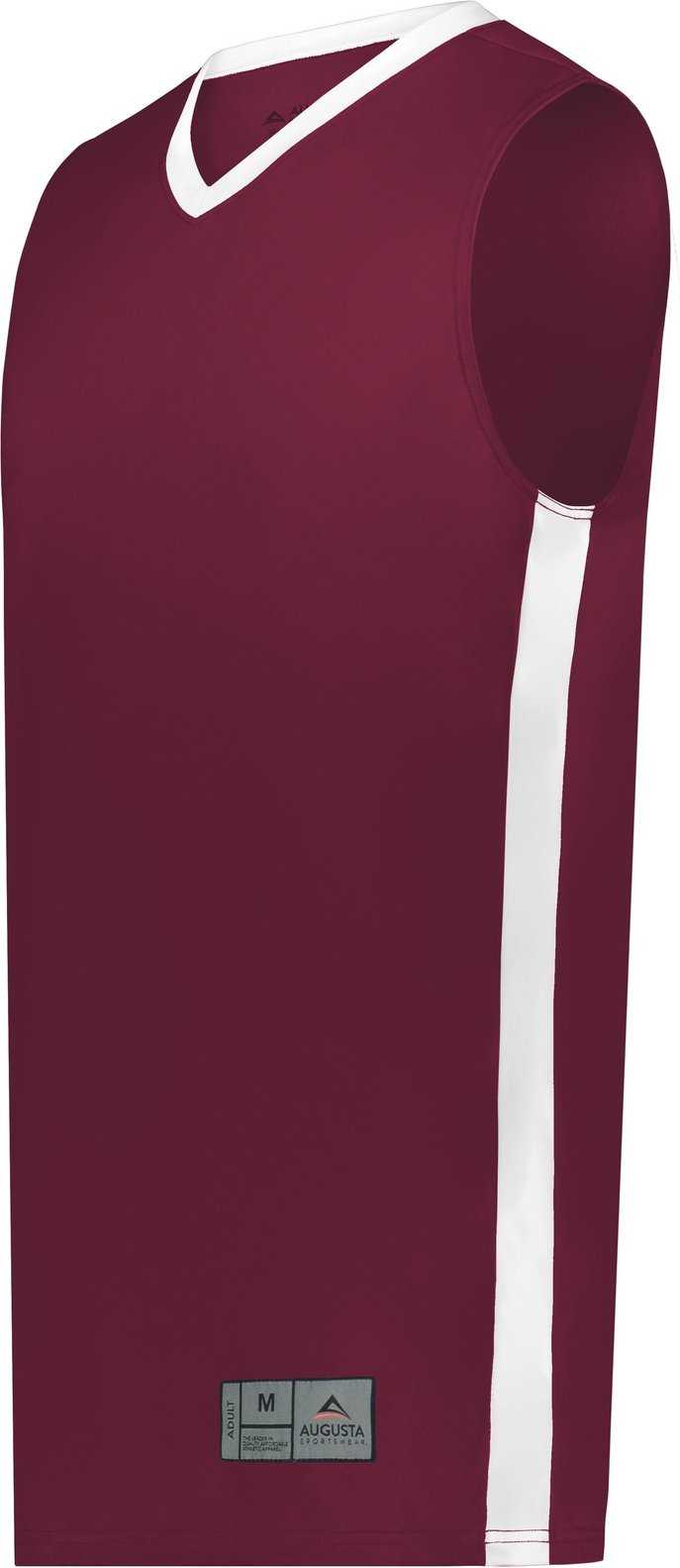 Augusta 6886 Match-Up Basketball Jersey - Maroon White - HIT a Double