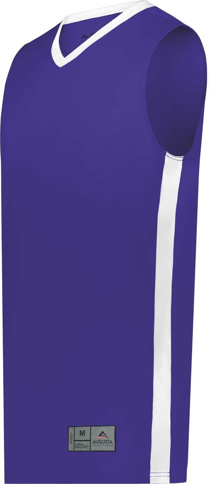 Augusta 6886 Match-Up Basketball Jersey - Purple White - HIT a Double