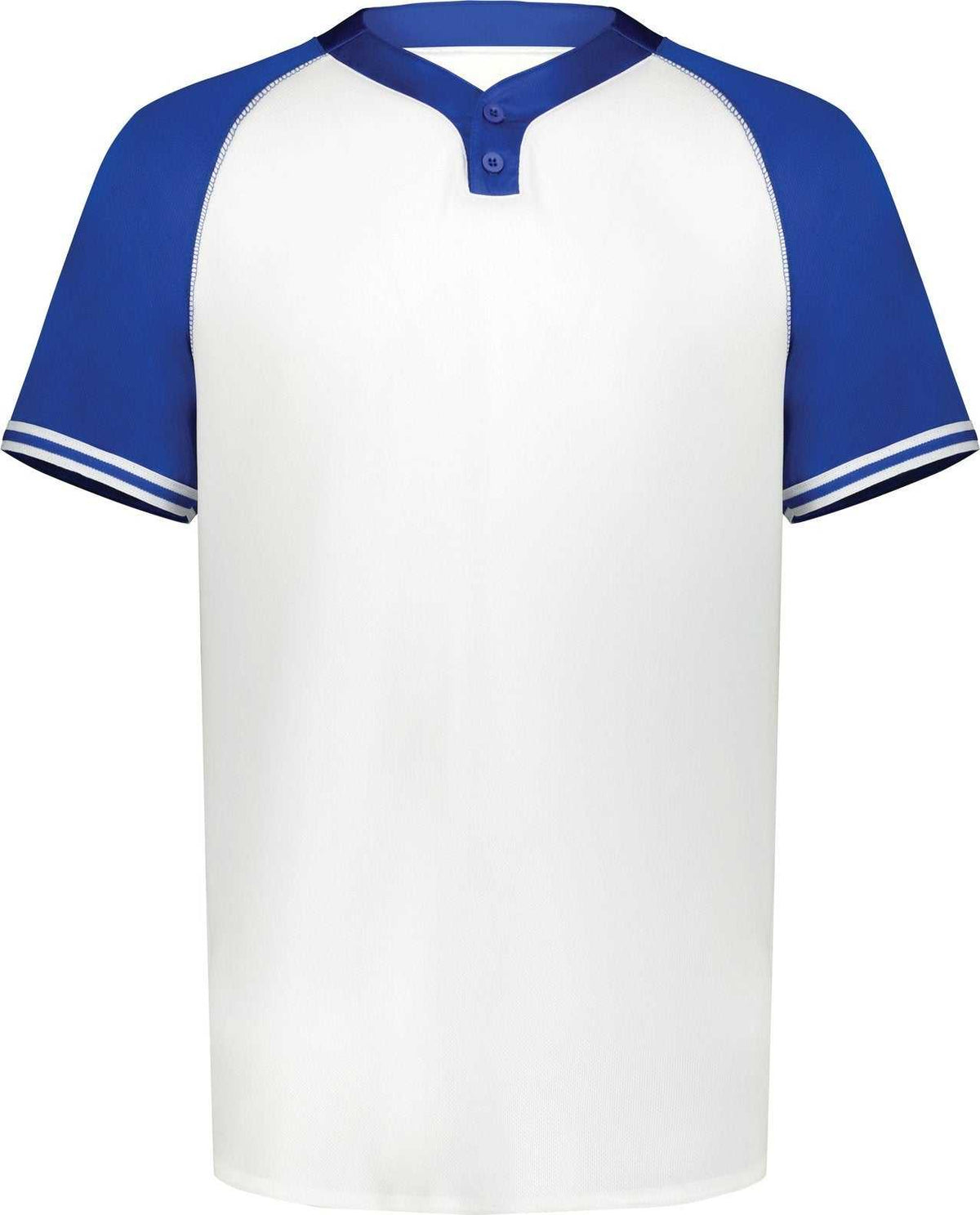 Augusta 6905 Cutter+ Henley Jersey - White Royal - HIT a Double