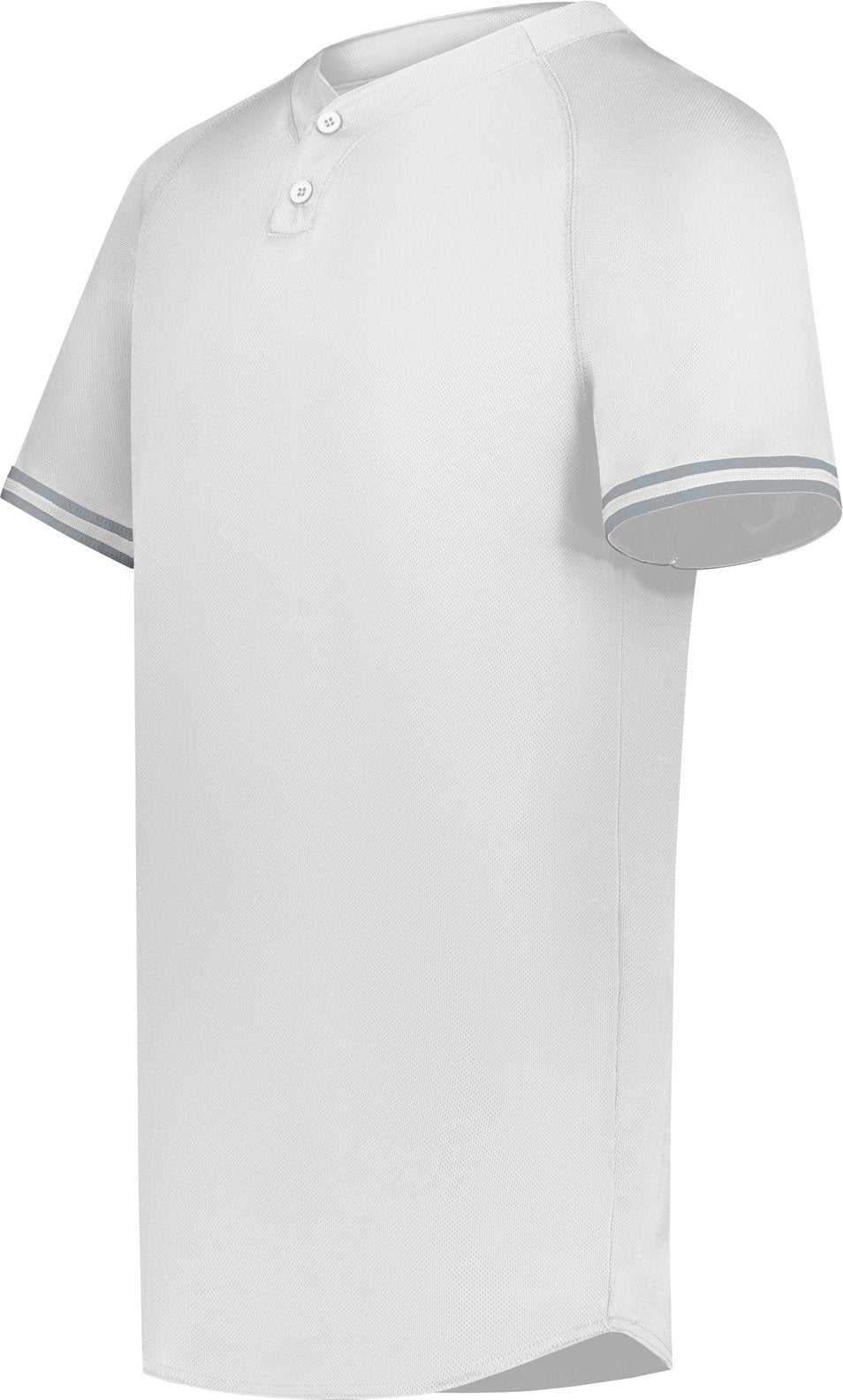 Augusta 6905 Cutter+ Henley Jersey - White Silver - HIT a Double