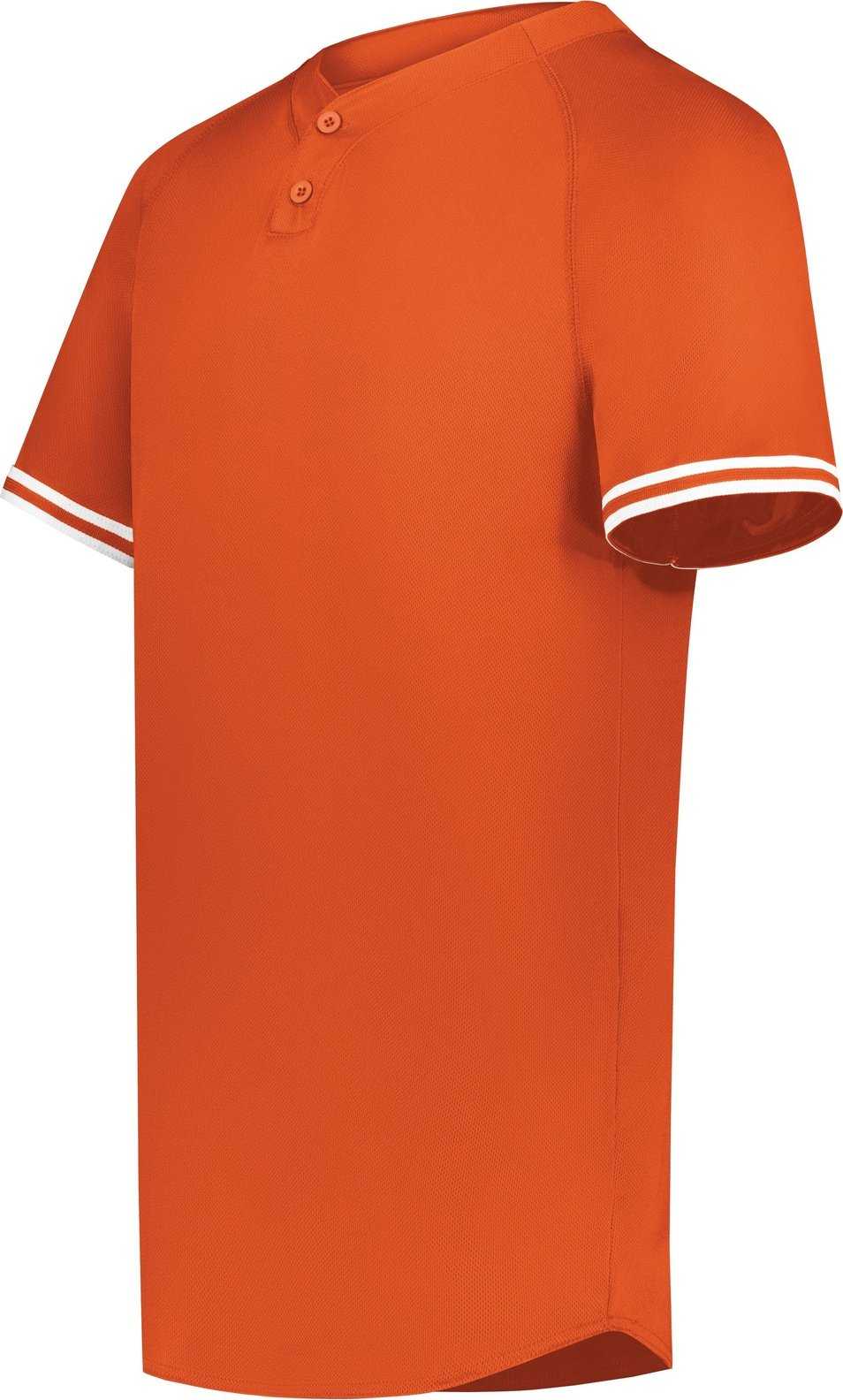 Augusta 6906 Youth Cutter+ Henley Jersey - Orange White - HIT a Double