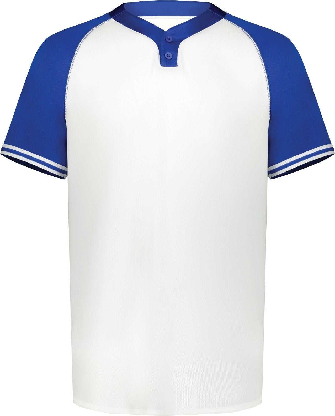Augusta 6906 Youth Cutter+ Henley Jersey - White Royal - HIT a Double