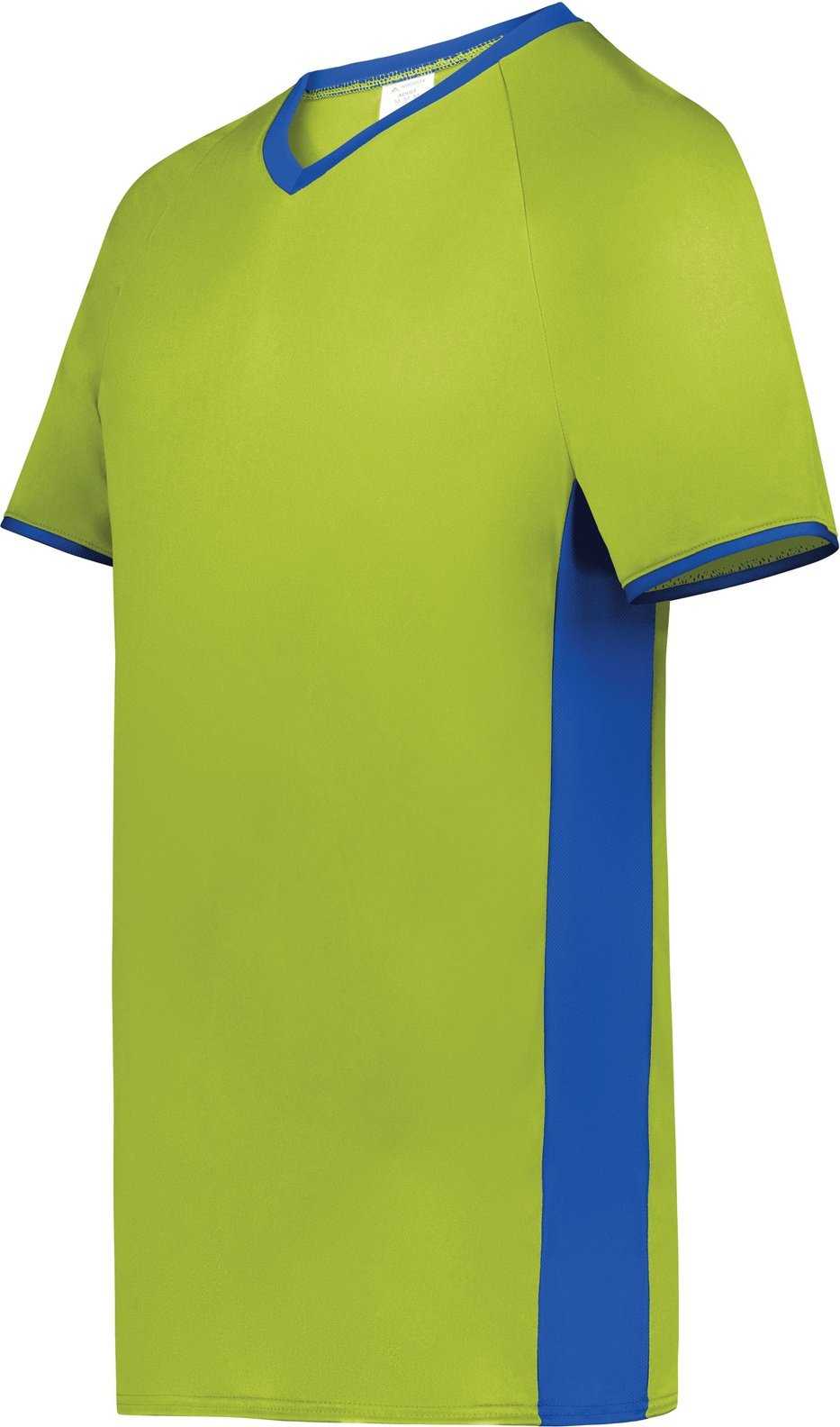 Augusta 6907 Cutter+ V-Neck Jersey - Lime Royal - HIT a Double