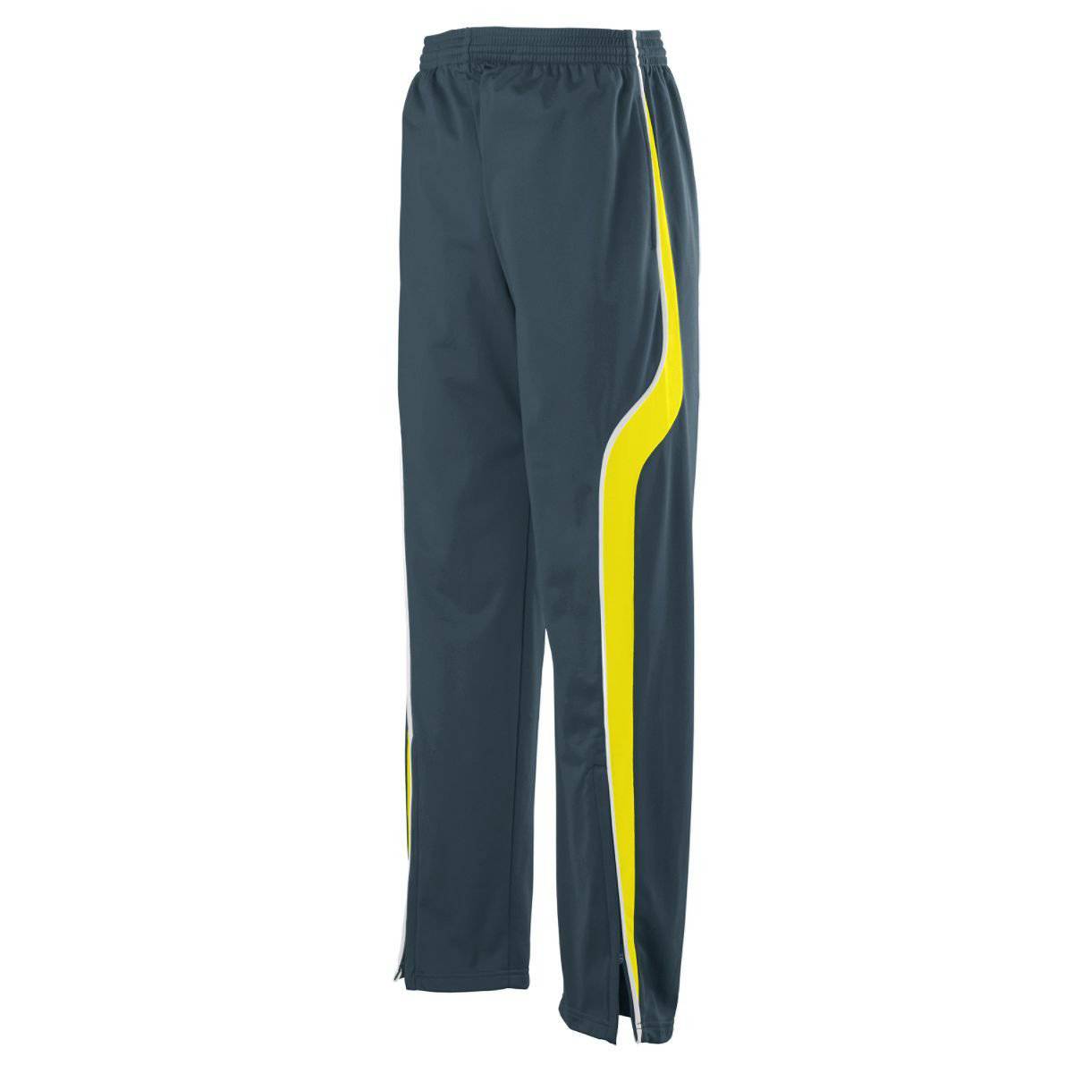 Augusta 7715 Rival Pant - Youth - Dark Gray Yellow White - HIT a Double