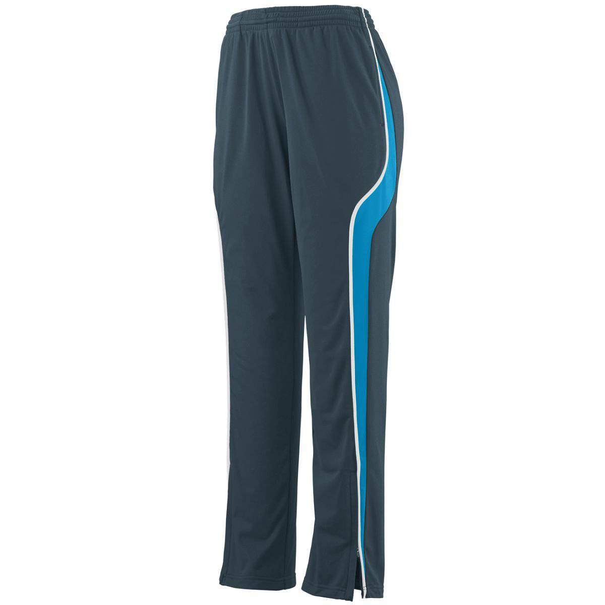 Augusta 7716 Ladies Rival Pant - Dark Gray Blue White - HIT a Double