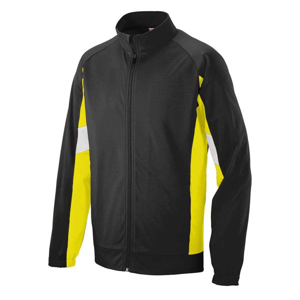 Augusta 7722 Tour De Force Jacket - Black Yellow White - HIT a Double