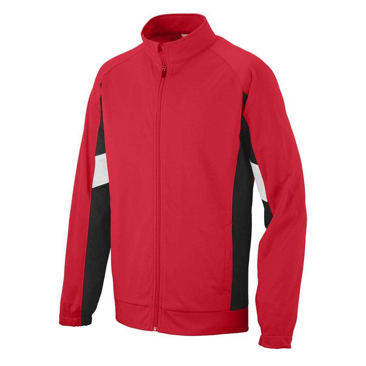 Augusta 7723 Youth Tour De Force Jacket - Red Black White - HIT a Double