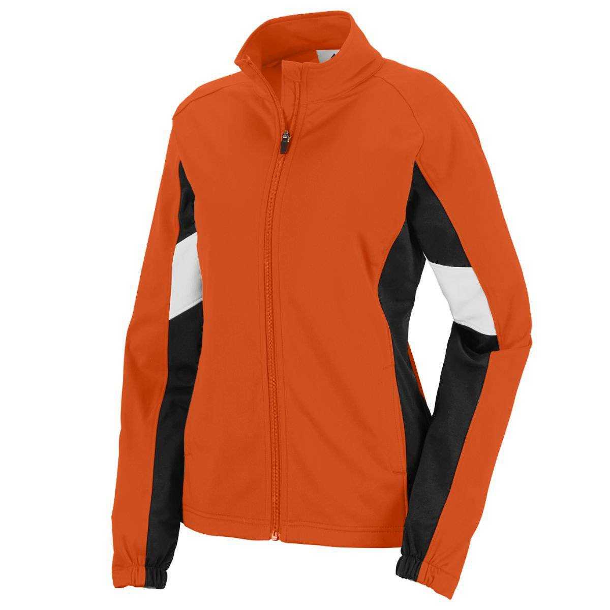 Augusta 7724 Ladies Tour De Force Jacket - Orange Black White - HIT a Double