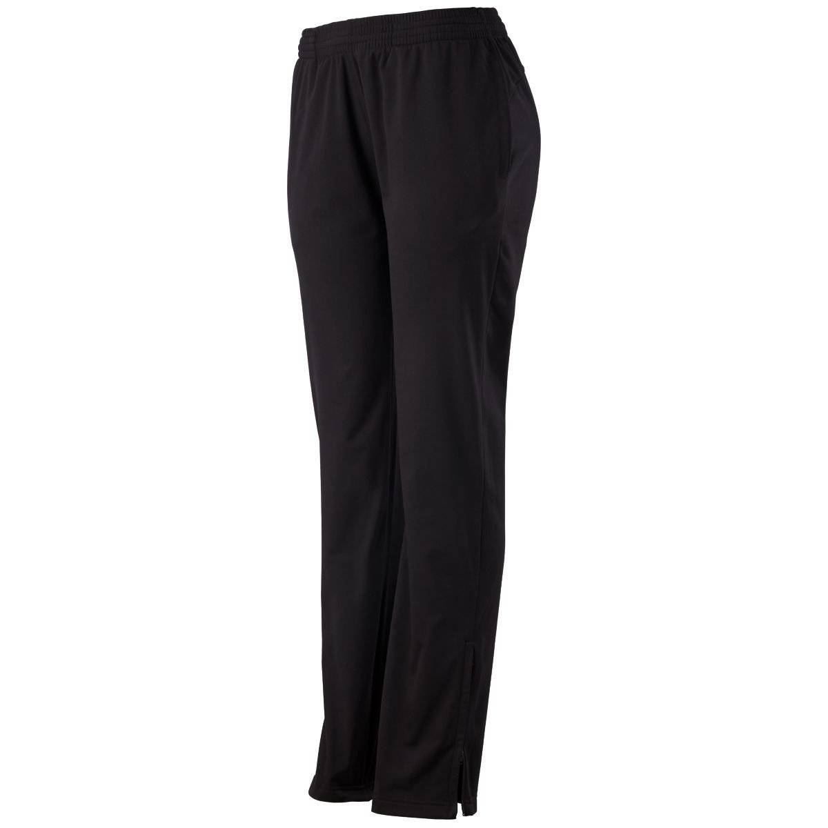 Augusta 7728 Ladies Solid Brushed Tricot Pant - Black - HIT a Double