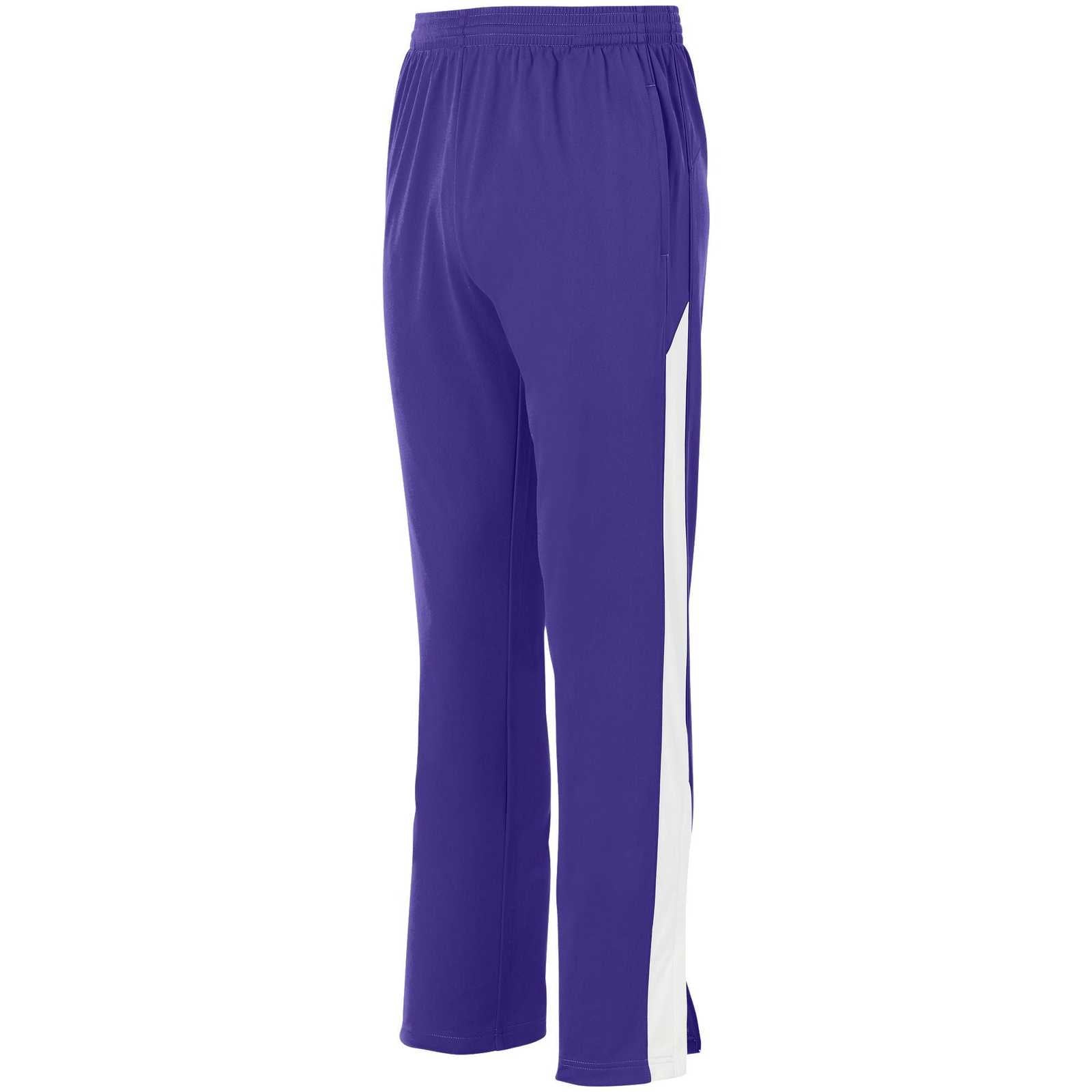 Augusta 7761 Youth Medalist Pant 2.0 - Purple White - HIT a Double
