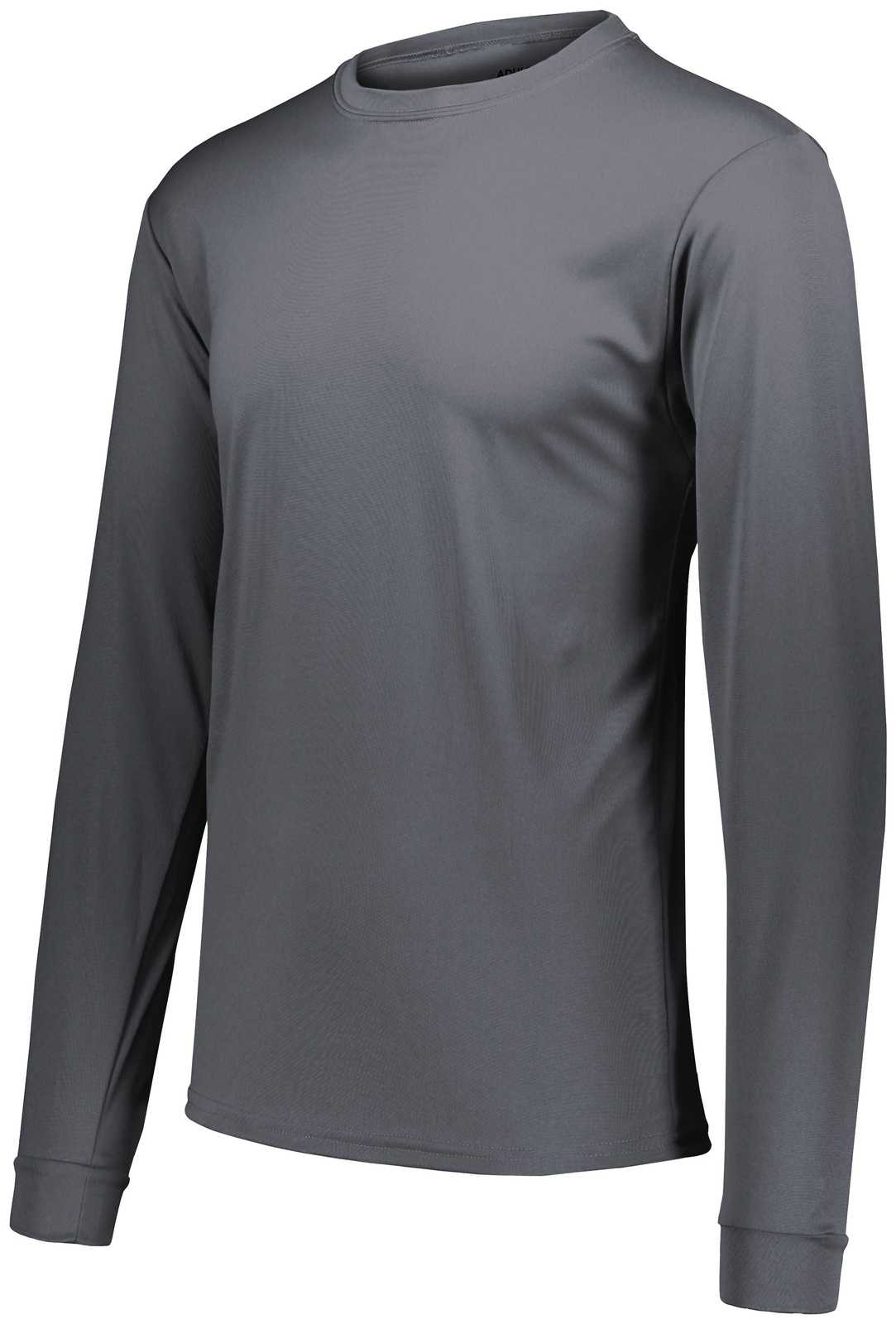 Augusta 789 Youth Wicking Long Sleeve T-Shirt - Graphite - HIT a Double